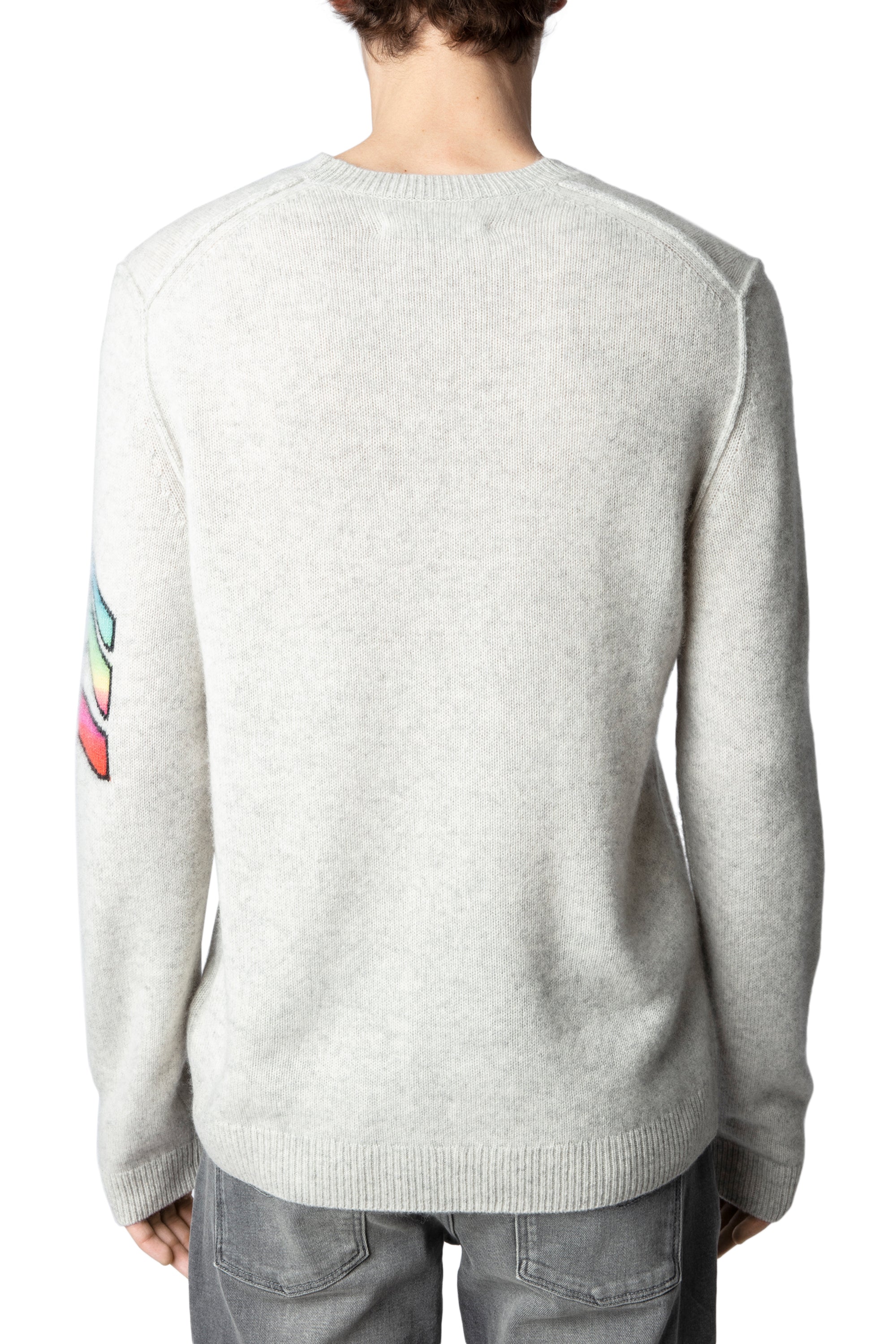 Pull Kennedy Arrow en cachemire - Neige