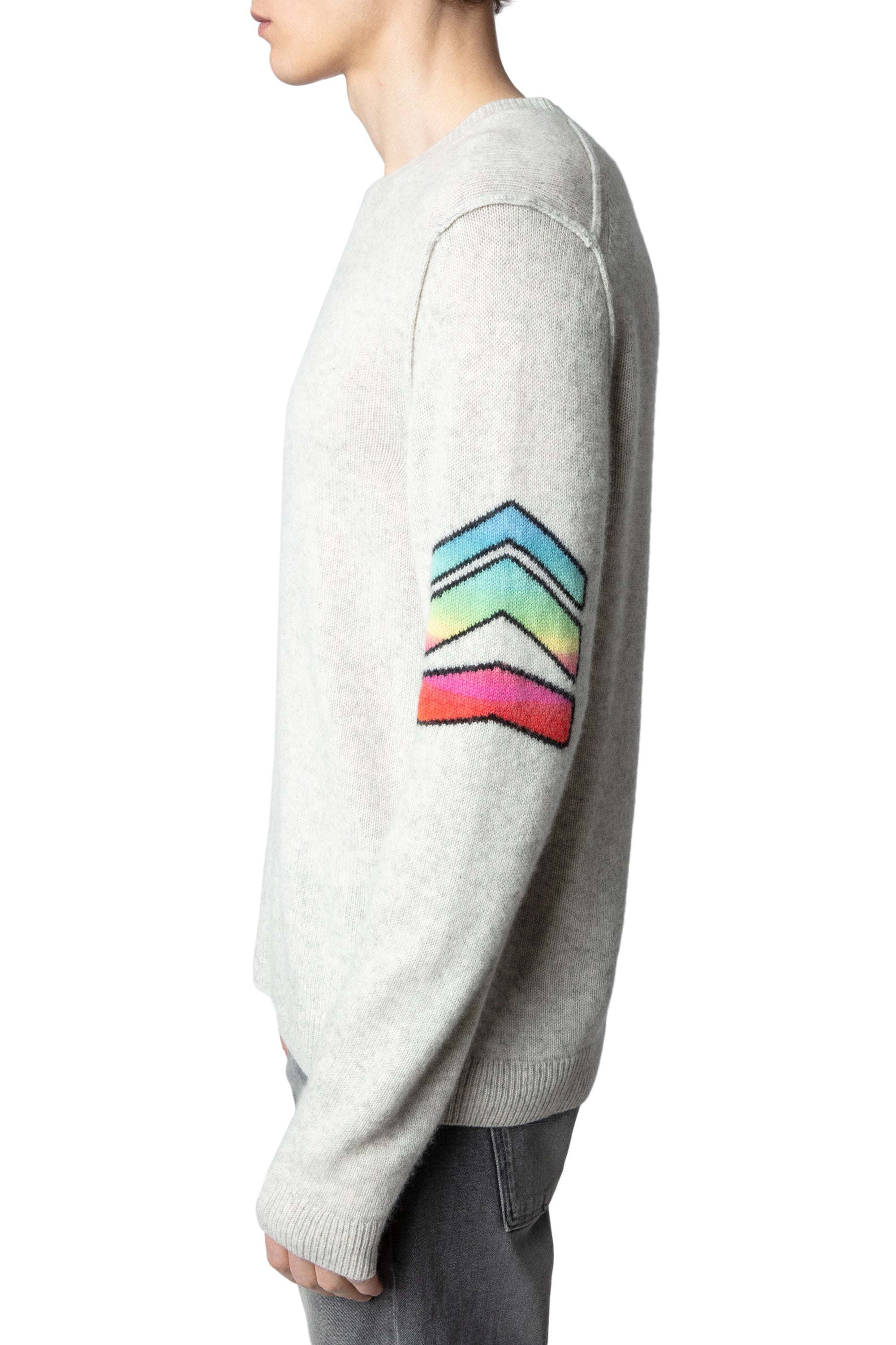 Pull Kennedy Arrow en cachemire - Neige
