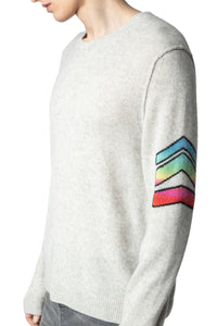 Pull Kennedy Arrow en cachemire - Neige