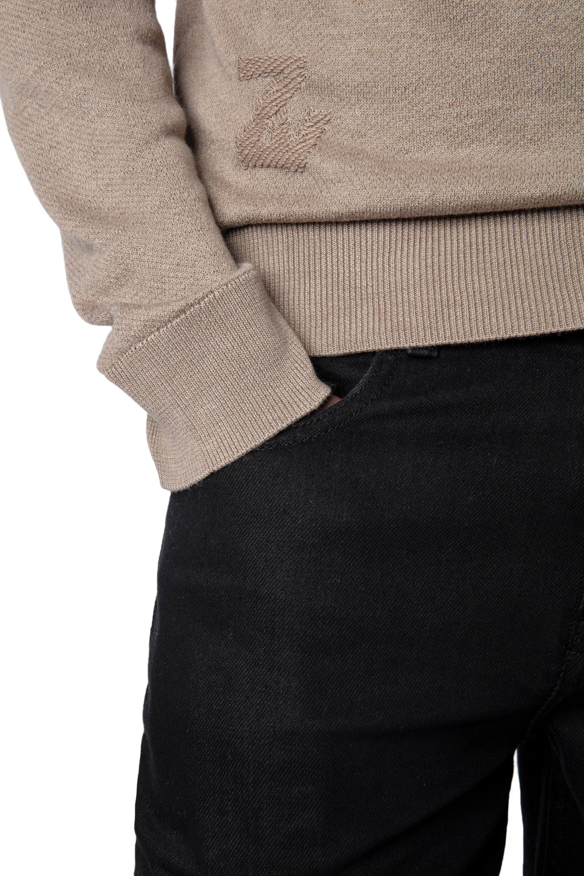 Pull Thomaso en soie mélangée - Ficelle
