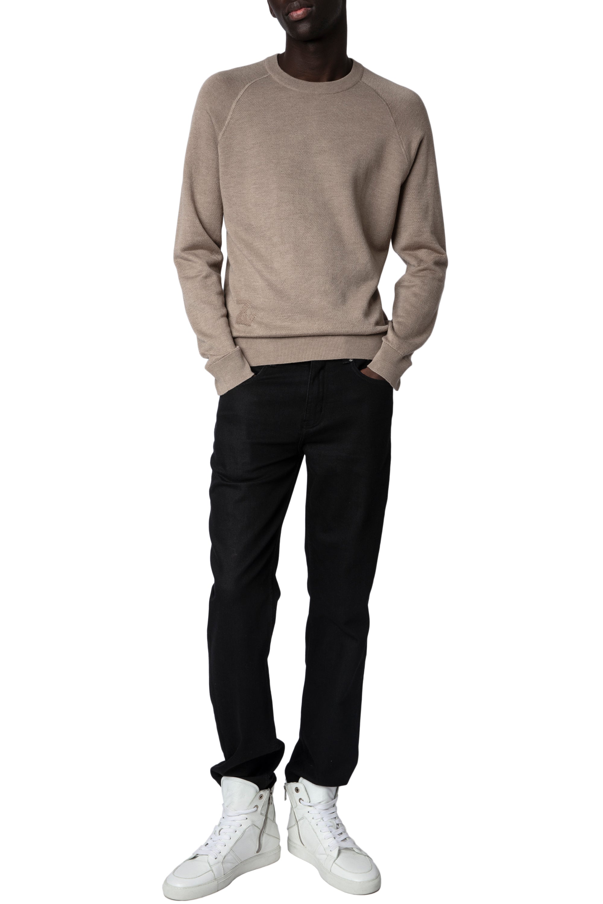 Pull Thomaso en soie mélangée - Ficelle