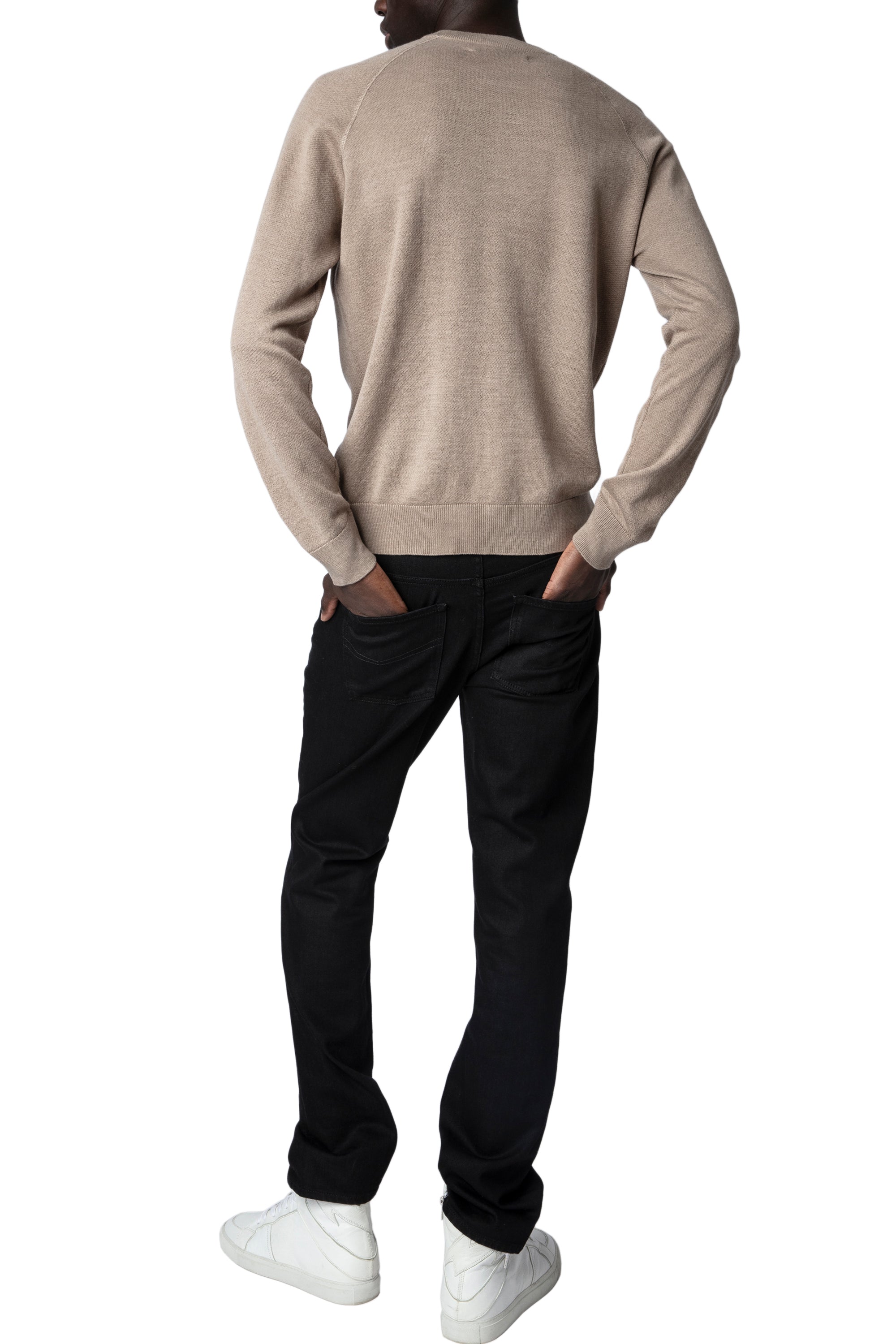 Pull Thomaso en soie mélangée - Ficelle