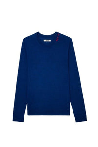 Pull Kennedy en laine - Bleu Roi