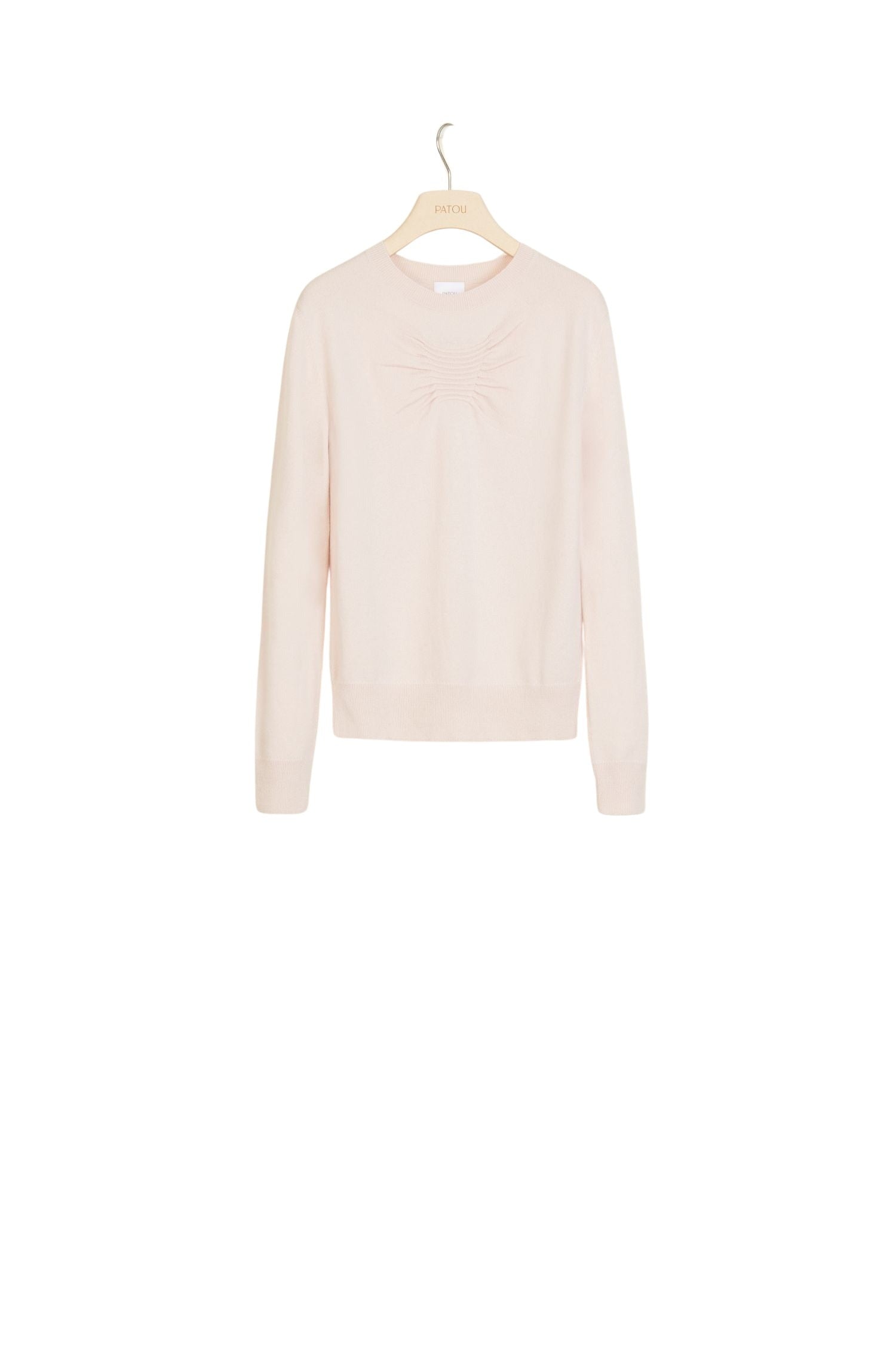 Pull fin en laine et cachemire - Beige Doré