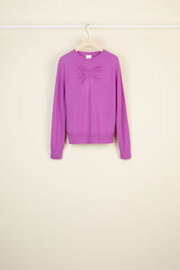 Wool and cashmere jumper
  - Blackberry
