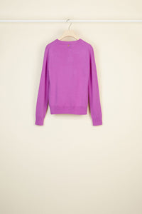 Wool and cashmere jumper
  - Blackberry