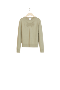Pull fin en laine et cachemire - Kaki