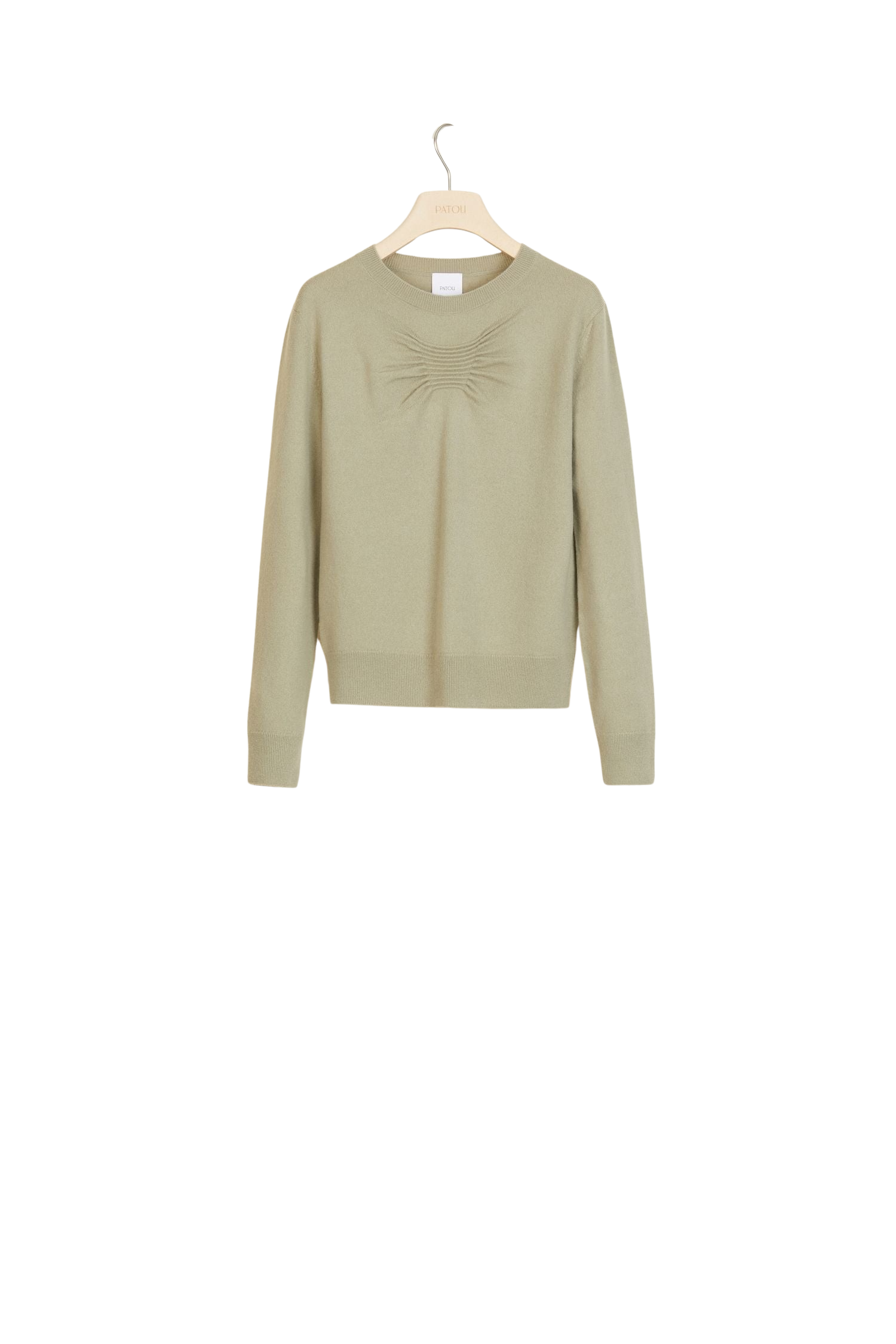 Pull fin en laine et cachemire - Kaki