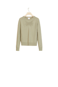 Wool and cashmere jumper
  - Khaki