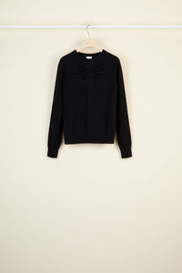 Pull fin en laine et cachemire - Noir