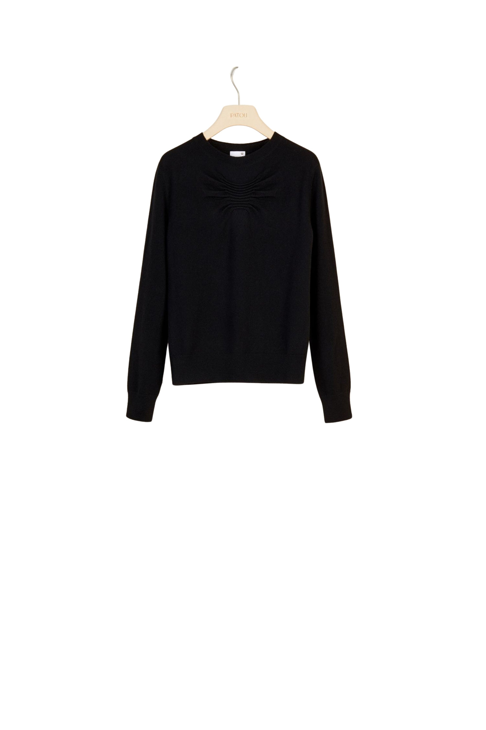 Wool and cashmere jumper - Black