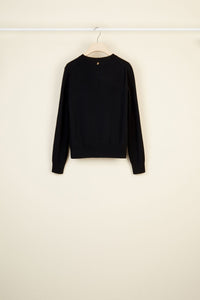Pull fin en laine et cachemire - Noir