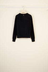 Wool and cashmere jumper - Black