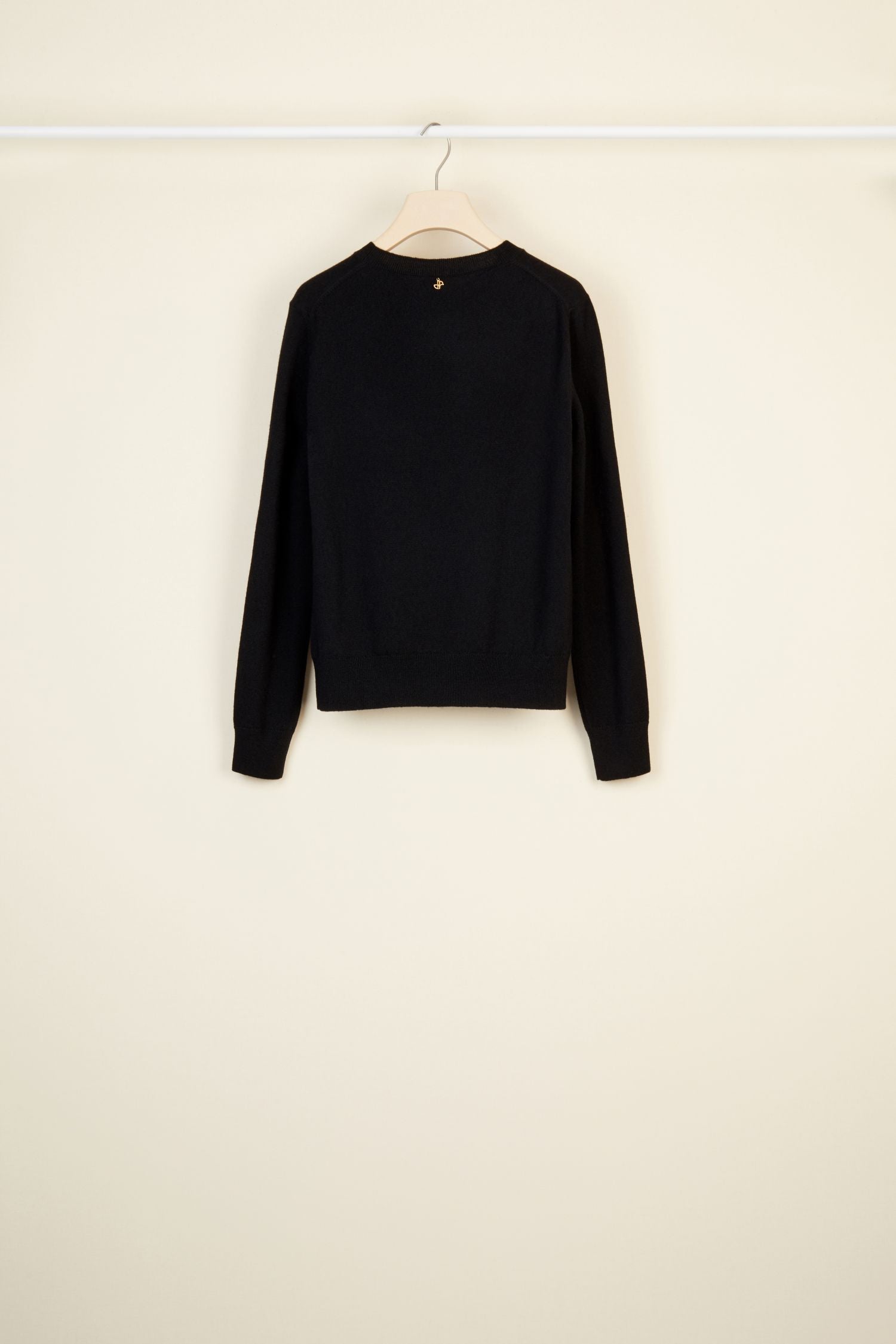 Wool and cashmere jumper - Black