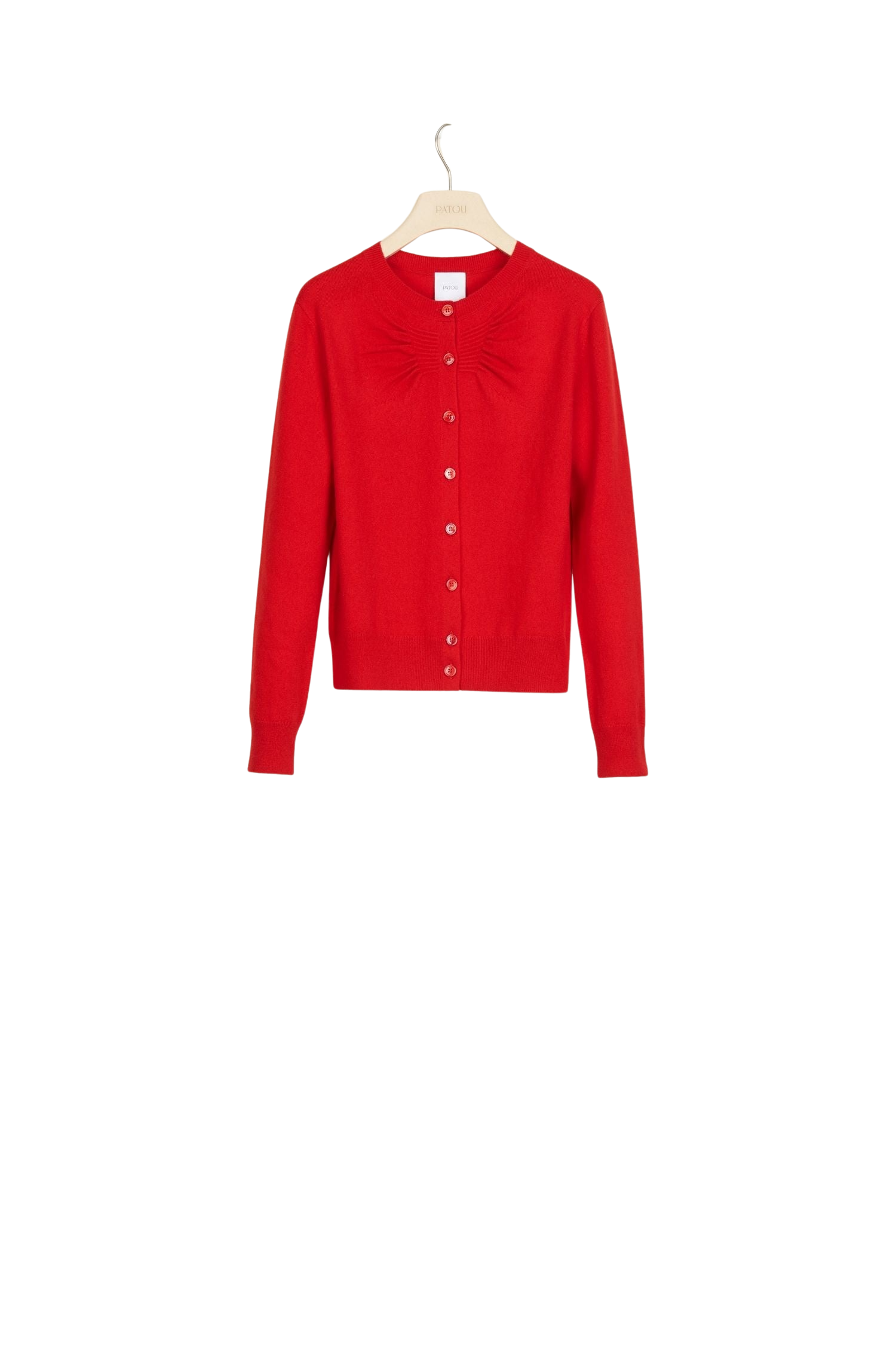 Cardigan fin en laine et cachemire - Rouge