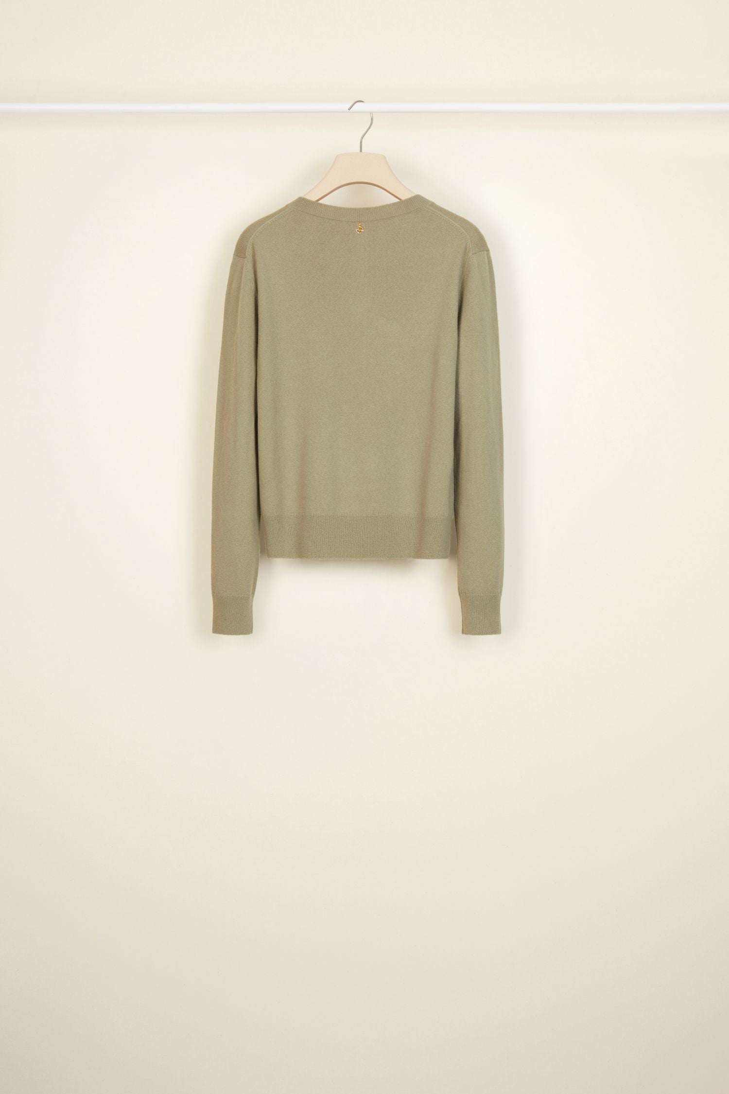 Cardigan fin en laine et cachemire
 - Kaki