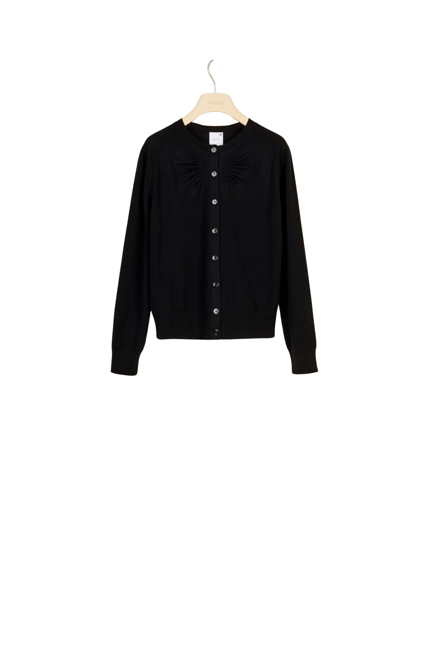 Cardigan fin en laine et cachemire - Noir