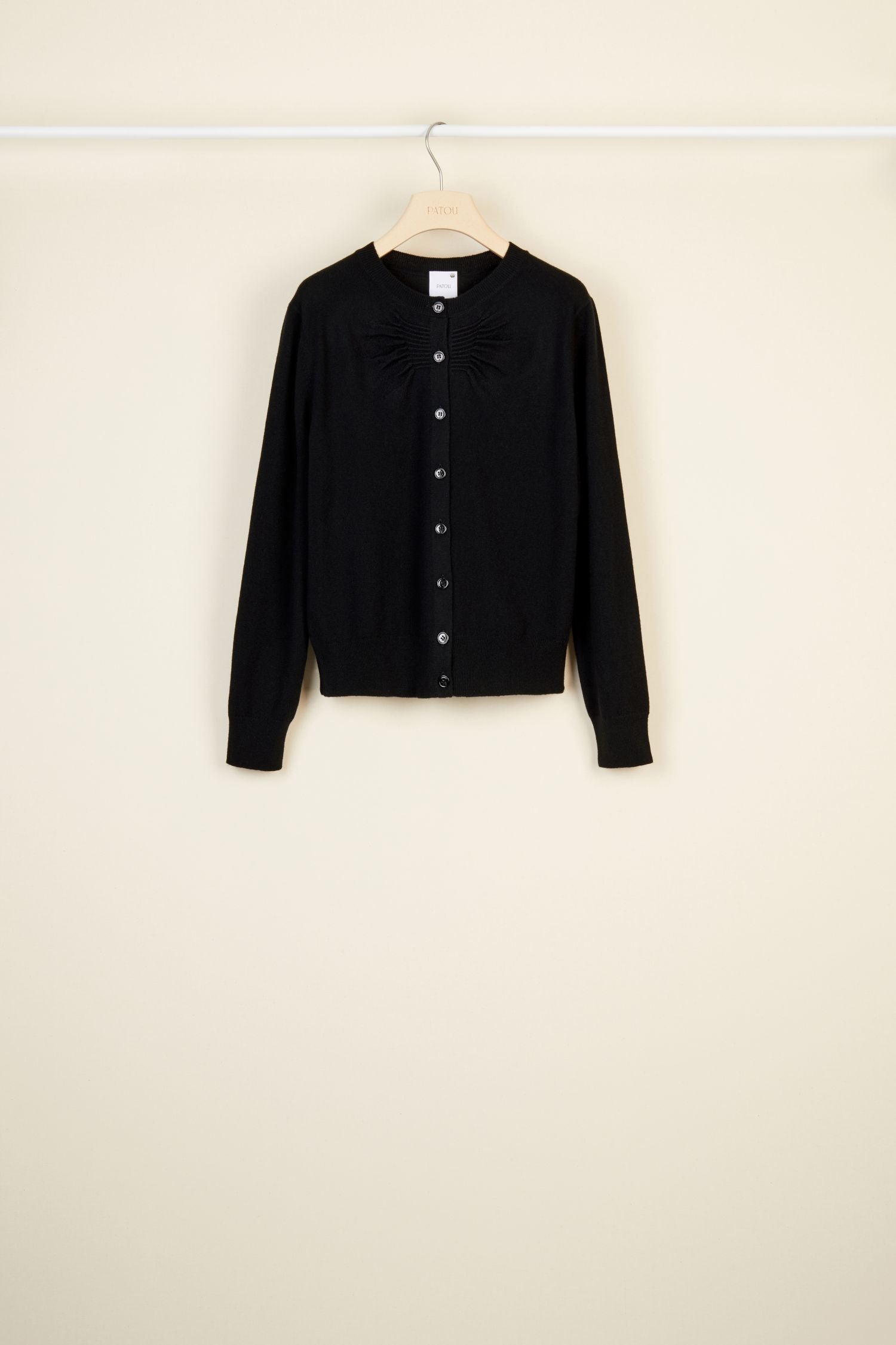 Cardigan fin en laine et cachemire - Noir