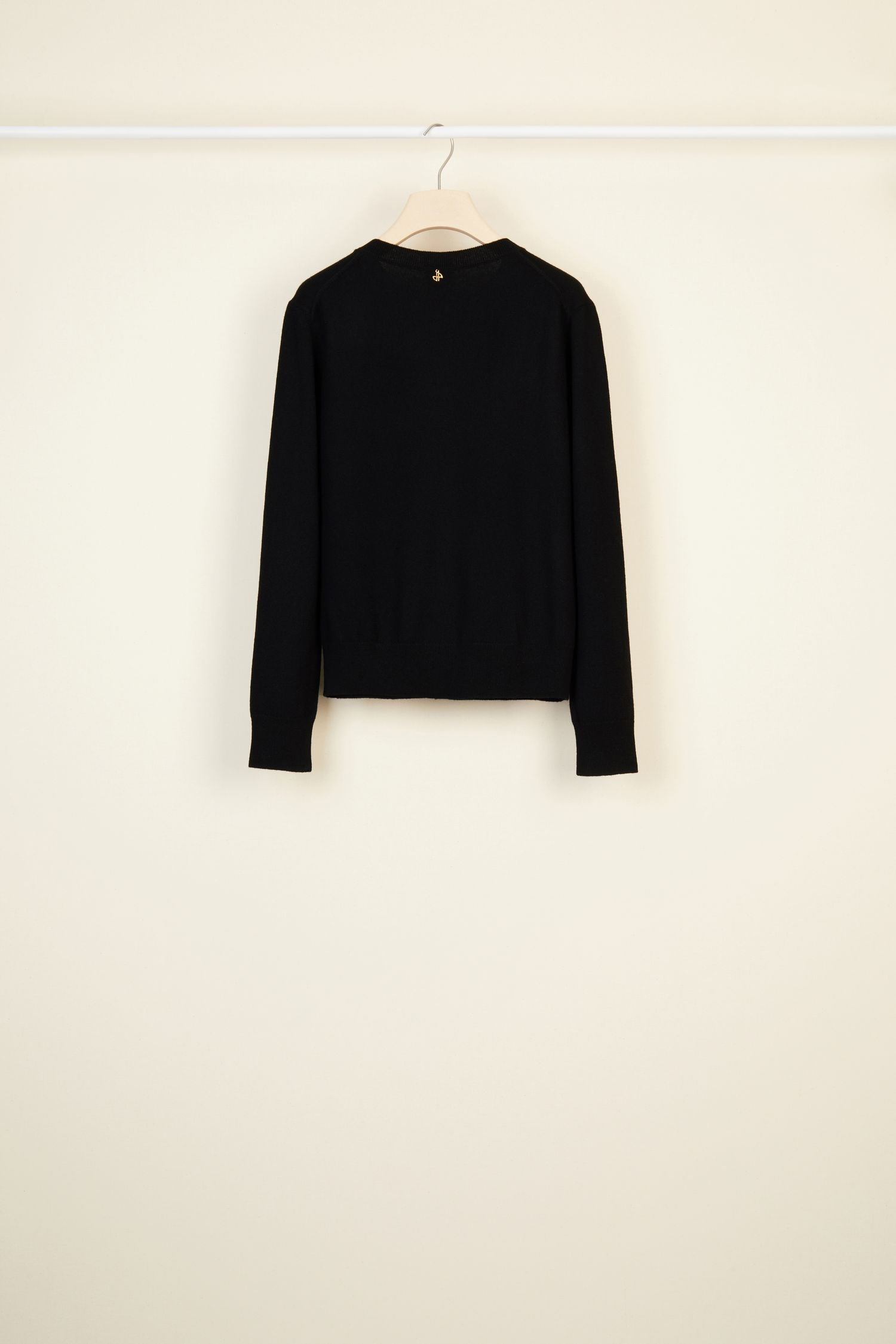 Cardigan fin en laine et cachemire - Noir