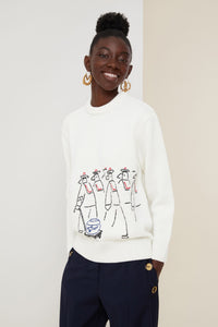 Pull Bosc en laine - Crème