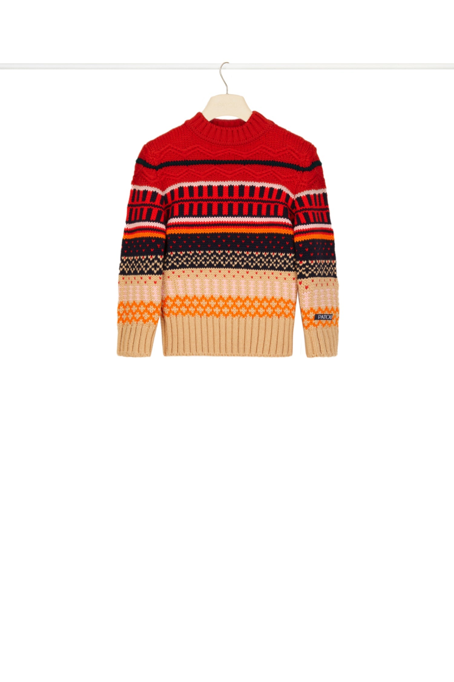 Maxi cardigan en jacquard - Multicolore
