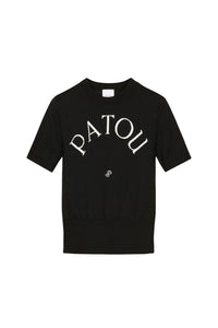 T-shirt à col rond Patou - Noir