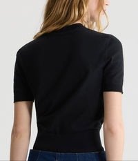 T-shirt à col rond Patou - Noir