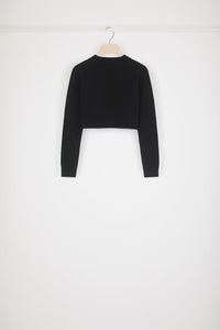 Pull court en laine et cachemire