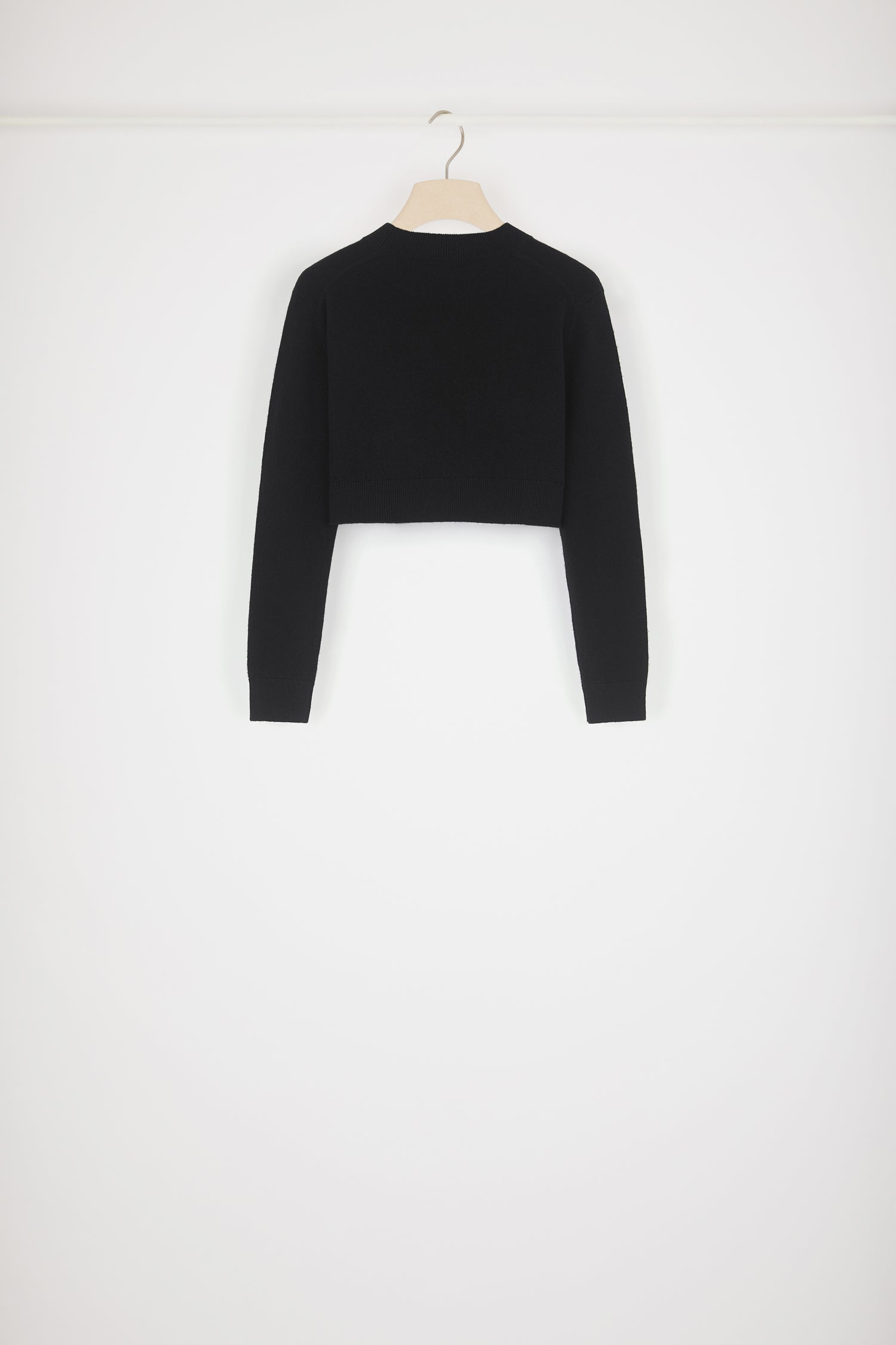 Pull court en laine et cachemire