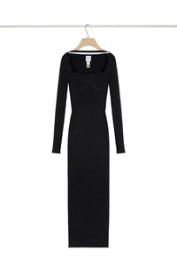 Robe corset côtelée en laine mélangée éco-responsable