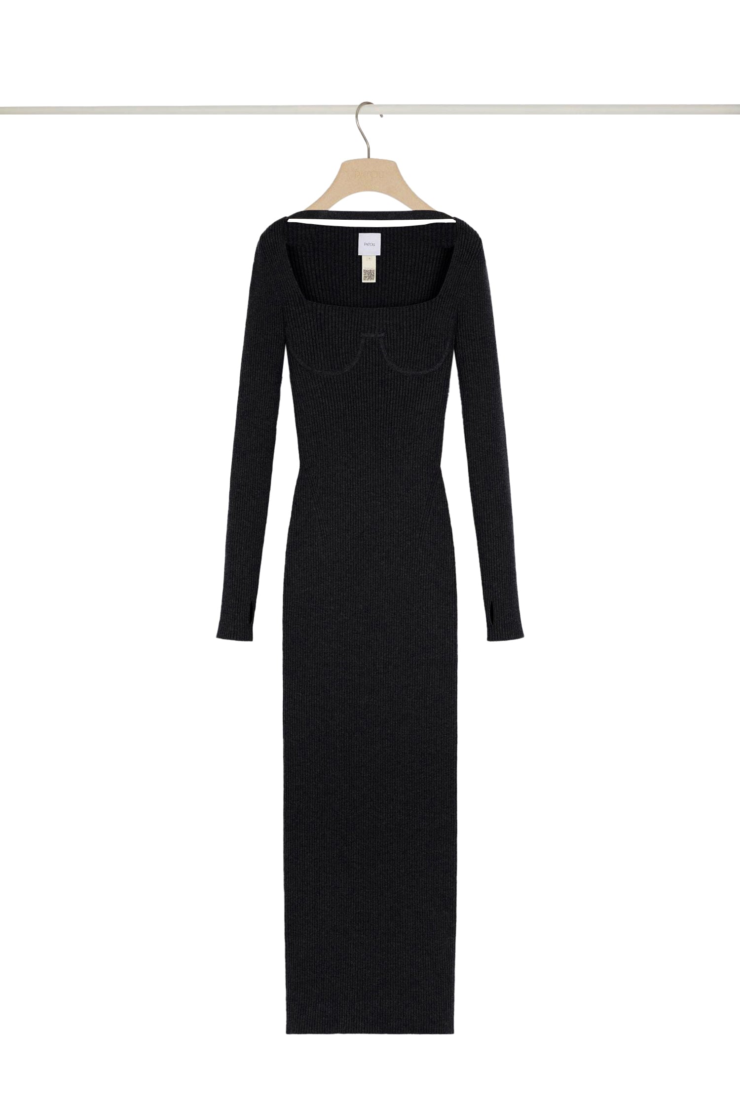Robe corset côtelée en laine mélangée éco-responsable