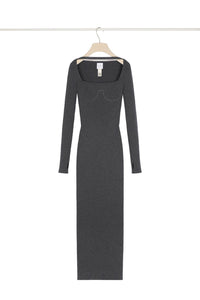 Robe corset côtelée en laine mélangée éco-responsable
