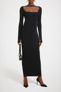 Robe corset côtelée en laine mélangée éco-responsable
