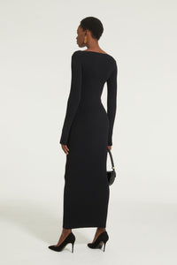 Robe corset côtelée en laine mélangée éco-responsable