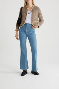 Angora / Veste ajustée en mélange d'alpaga et laine bio