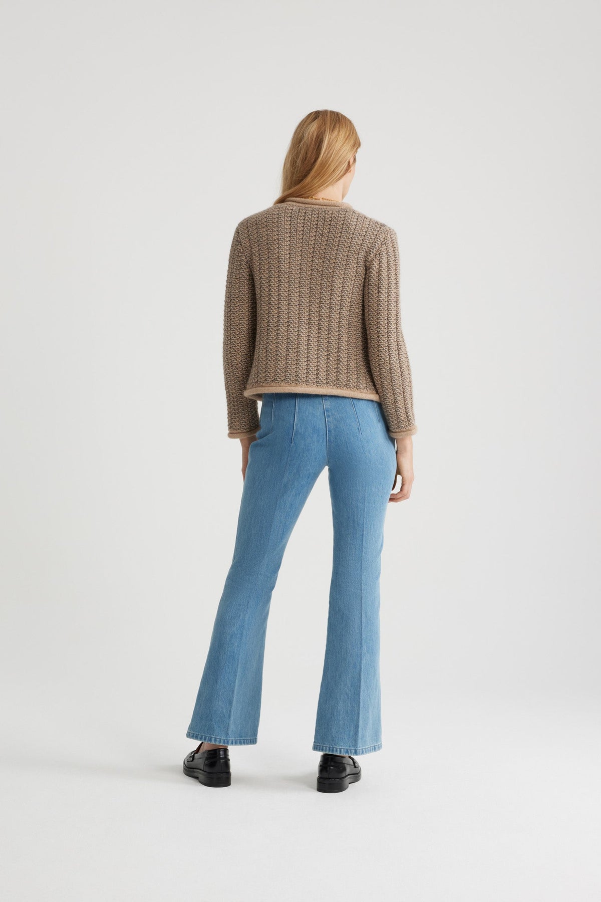 Angora / Veste ajustée en mélange d'alpaga et laine bio