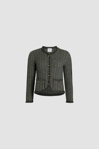 Veste ajustée en mélange d'alpaga et laine bio