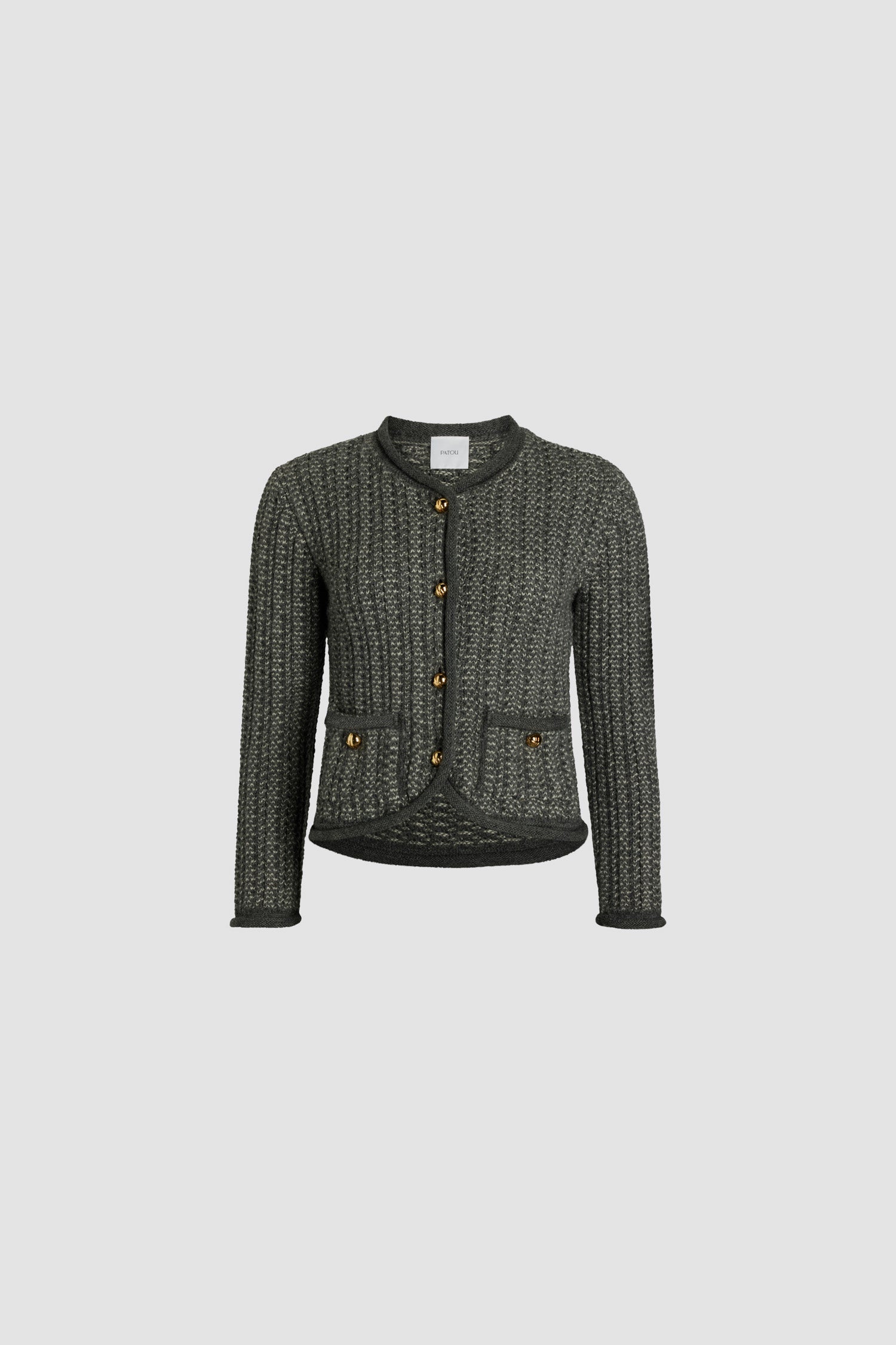 Veste ajustée en mélange d'alpaga et laine bio