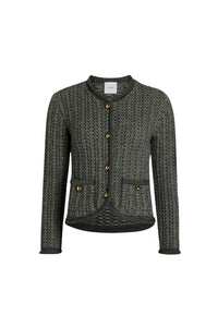 Graphite / Veste ajustée en mélange d'alpaga et laine bio