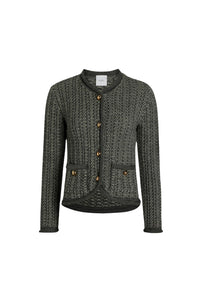 Veste ajustée en alpaga et laine - Gris Graphite