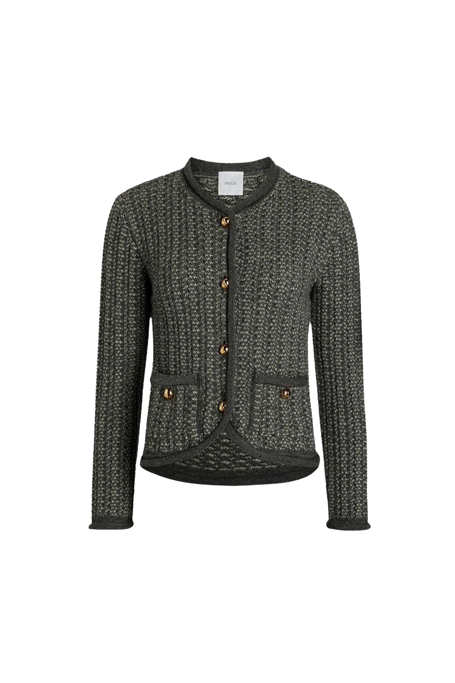 Veste ajustée en alpaga et laine - Gris Graphite