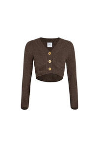 Clove / Cardigan court en laine et cachemire éco-responsable