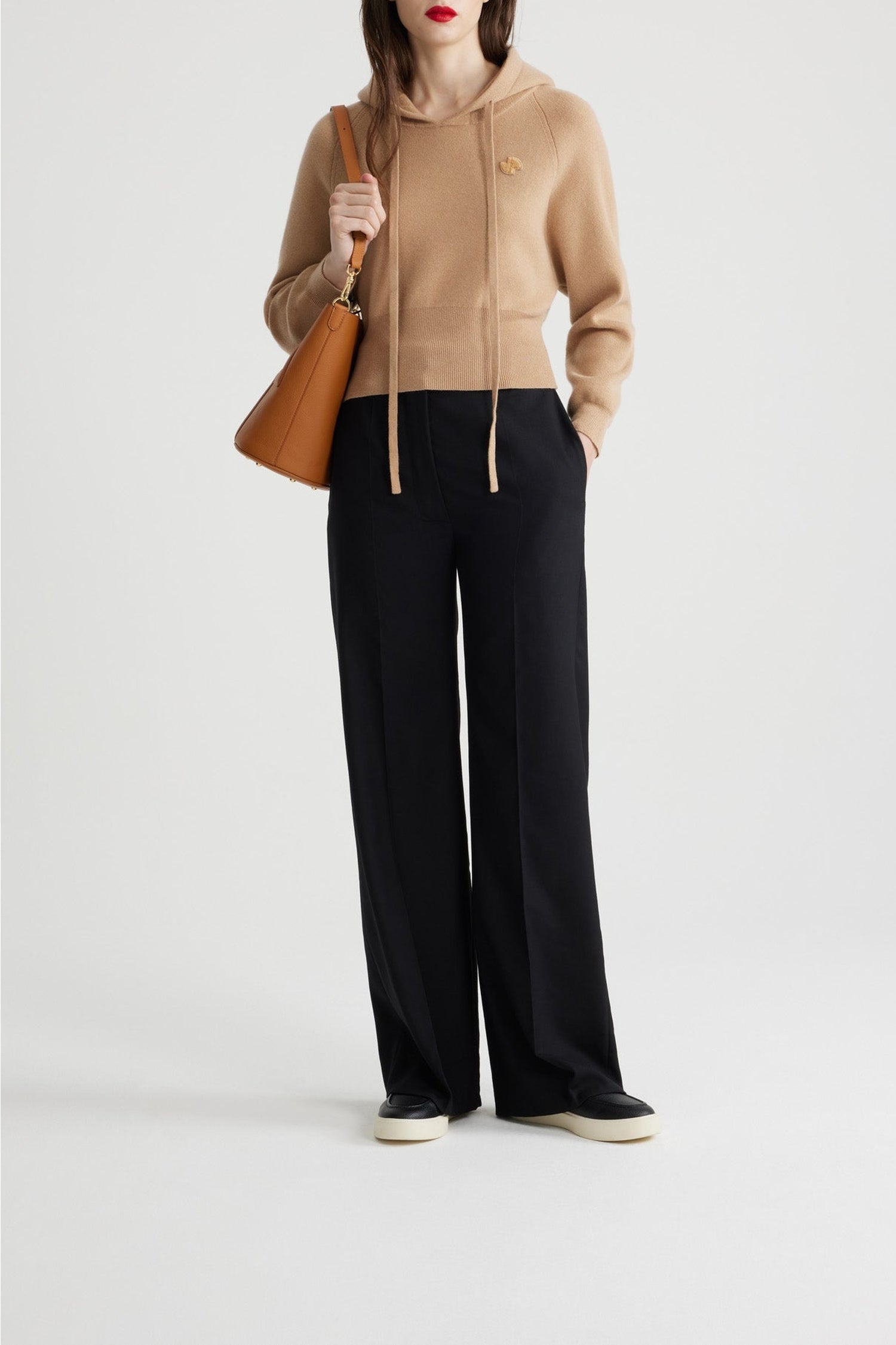 Sweatshirt en laine et cachemire - Biscuit