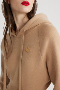 Biscuit / Hoodie en laine et cachemire éco-responsable