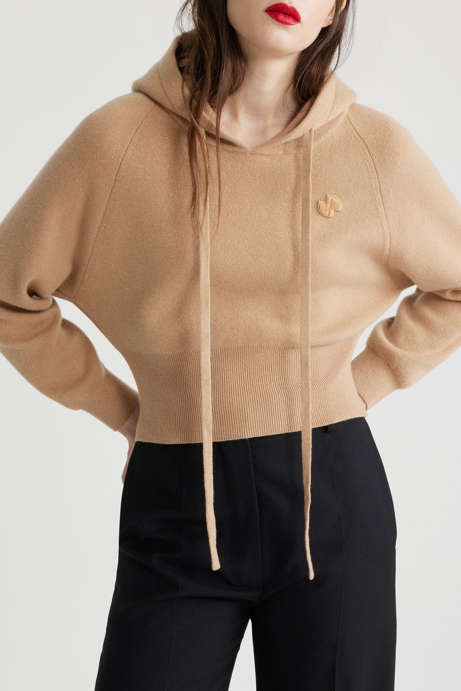 Sweatshirt en laine et cachemire - Biscuit
