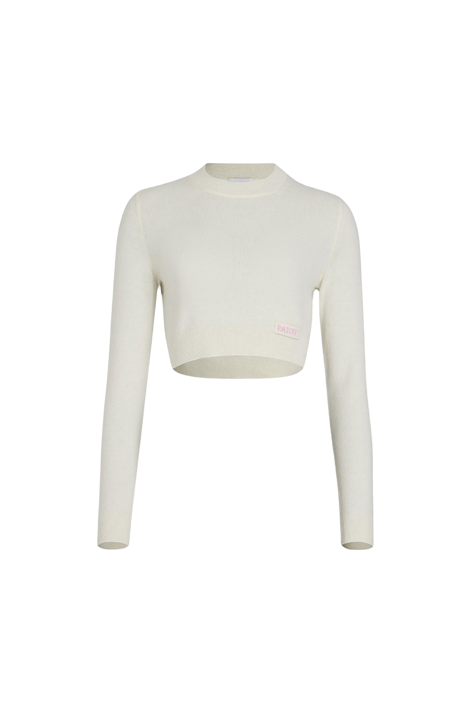 Pull court en laine et cachemire - Blanc