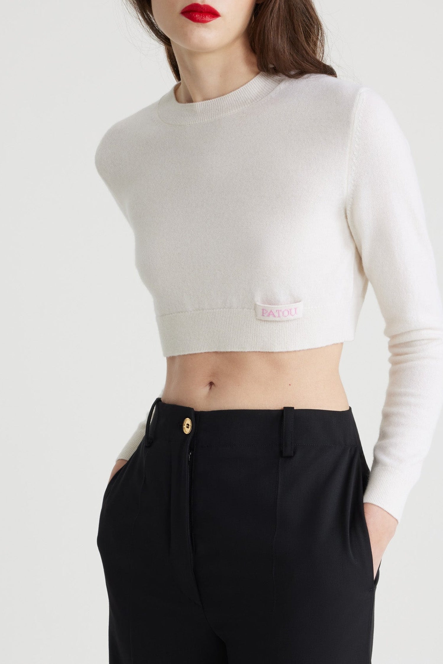 Pull court en laine et cachemire éco-responsable