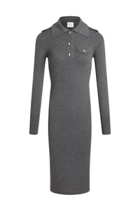 Robe midi côtelée en laine - Mercury