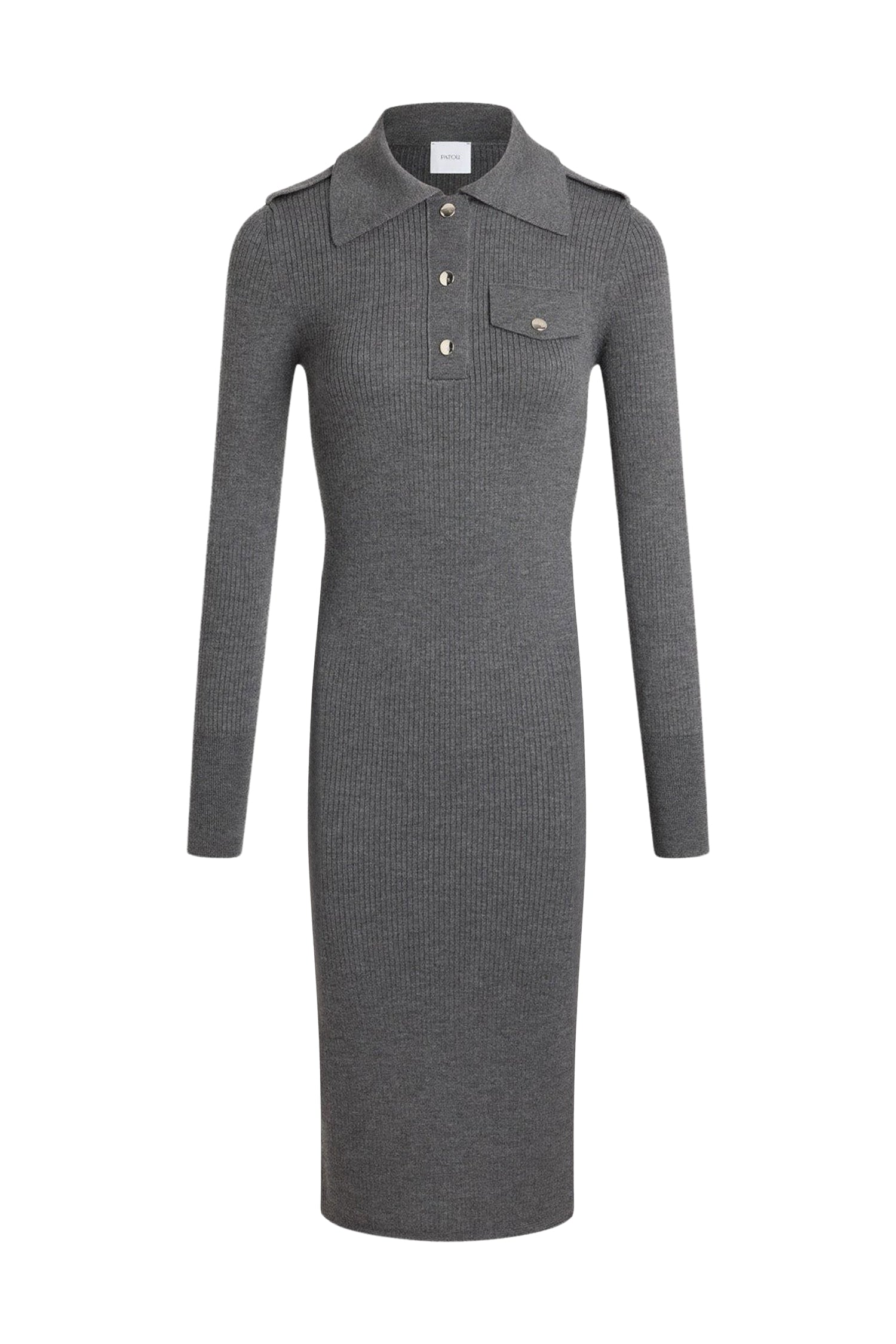 Robe midi côtelée en laine - Mercury