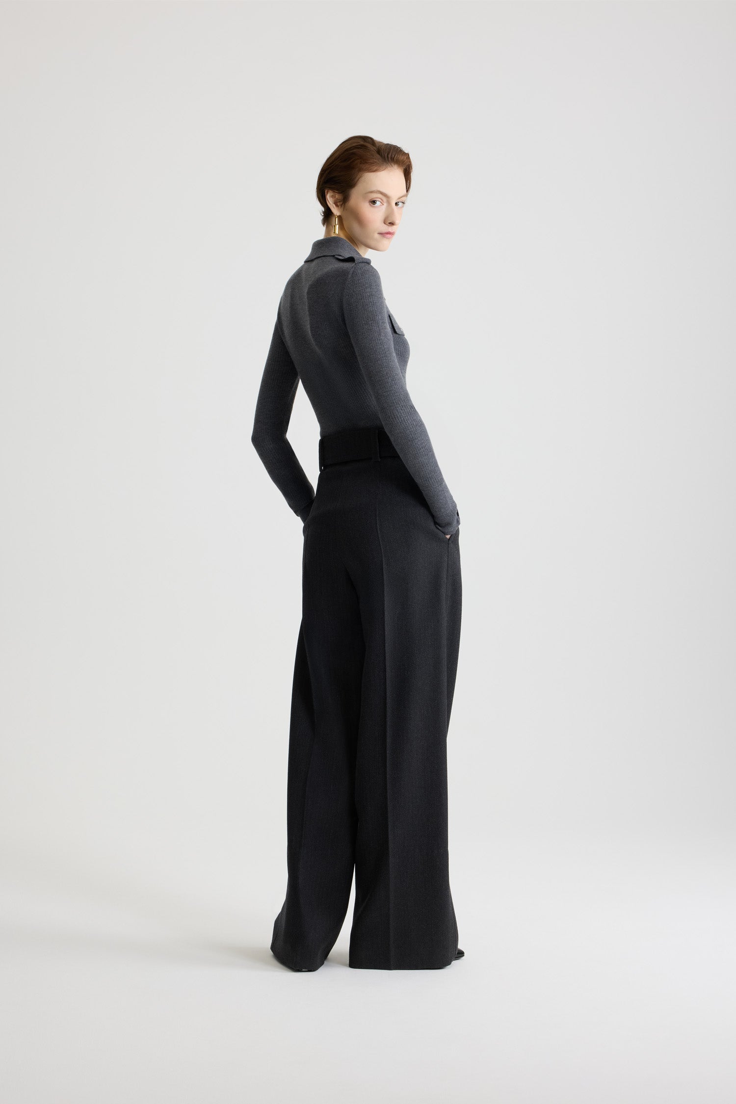 Mercury / Chemise côtelée en laine